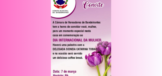 Comemoração ao Dia Internacional da Mulher